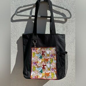 Disney Seven dwarfs glitter tote bag